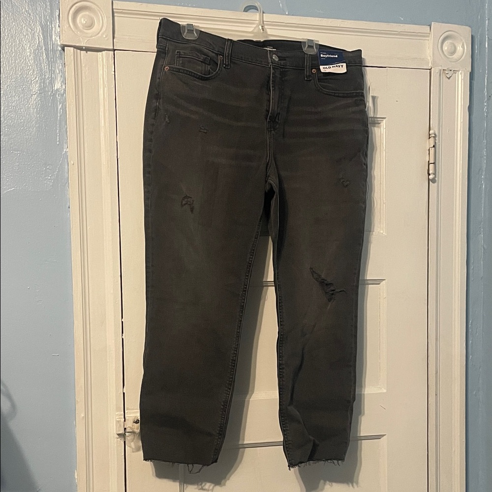 Old Navy Women's Boyfriend Jeans - Black
